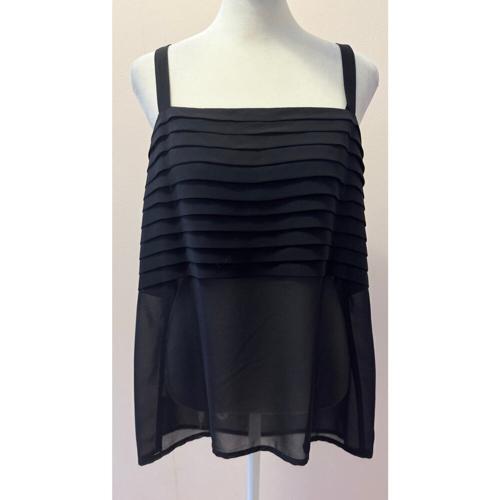 LOUIS FERAUD Vintage Tiered Pleated Camisole Tank EUR Size 14